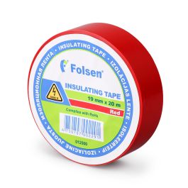 Isoleerteip 19mmx20m, 120µm, punane, PVC