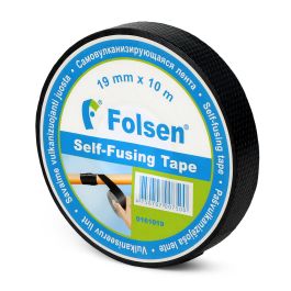 Vulkaniseeruv teip 19mmx10m, must, PIB