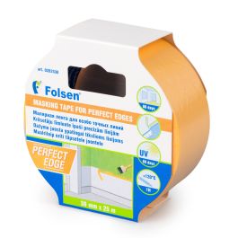 Maalriteip Perfect Edge 38mmx25m, kollane, riisipaber