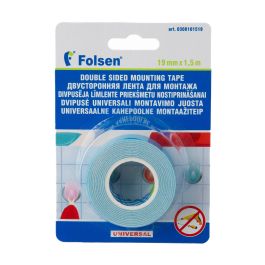 Kahepoolne teip SP81S, 19mmx1,5m, paksus 1,1mm, sinine lainer, PE