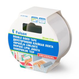 Universaalne kahepoolne teip 50mmx5m, läbip, PP
