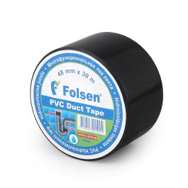 Niiskuskindel hüdroisolatsiooni teip 48mmx30m, must, PVC