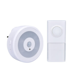 Solight juhtmevaba uksekell öövalgustusega liikumisanduriga, pistikupesa jaoks, 250m, valge, õppekood