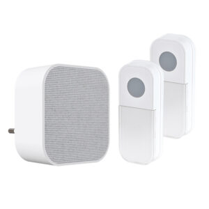 Solight juhtmevaba uksekell, 2 nuppu, pistikupesa, 180m, valge, õppekood