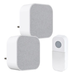 Solight 2x juhtmevaba uksekell, pistikupesaga, 180m, valge, õppekood