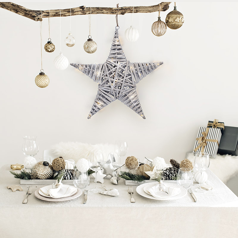 Solight LED rotangist täht, 40x LED, 2xAA, 40cm - Image 6