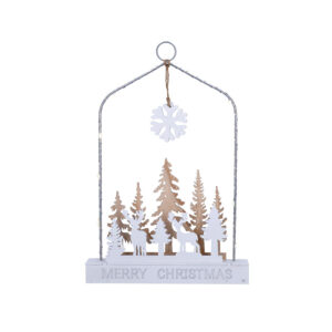 Solight LED rippkaunistus - mets hirvedega, 14x LED, 2x AA