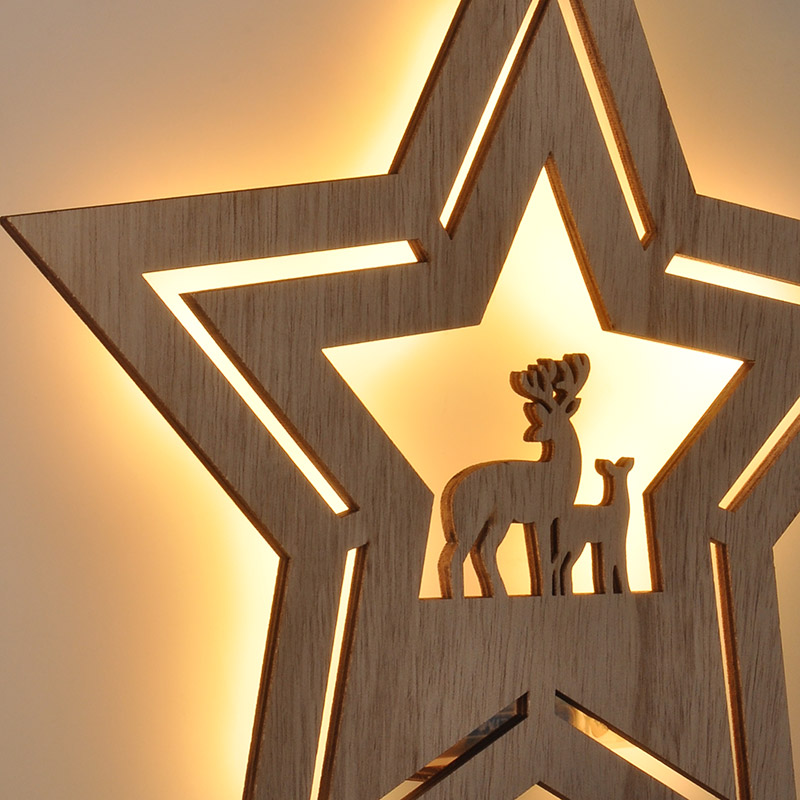 Solight LED-seinakaunistus jõulutäht, 24x LED, 2x AA - Image 7