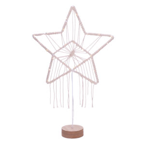 Solight LED jõulutähega lauaplaat, kootud, 35x LED, 2x AAA