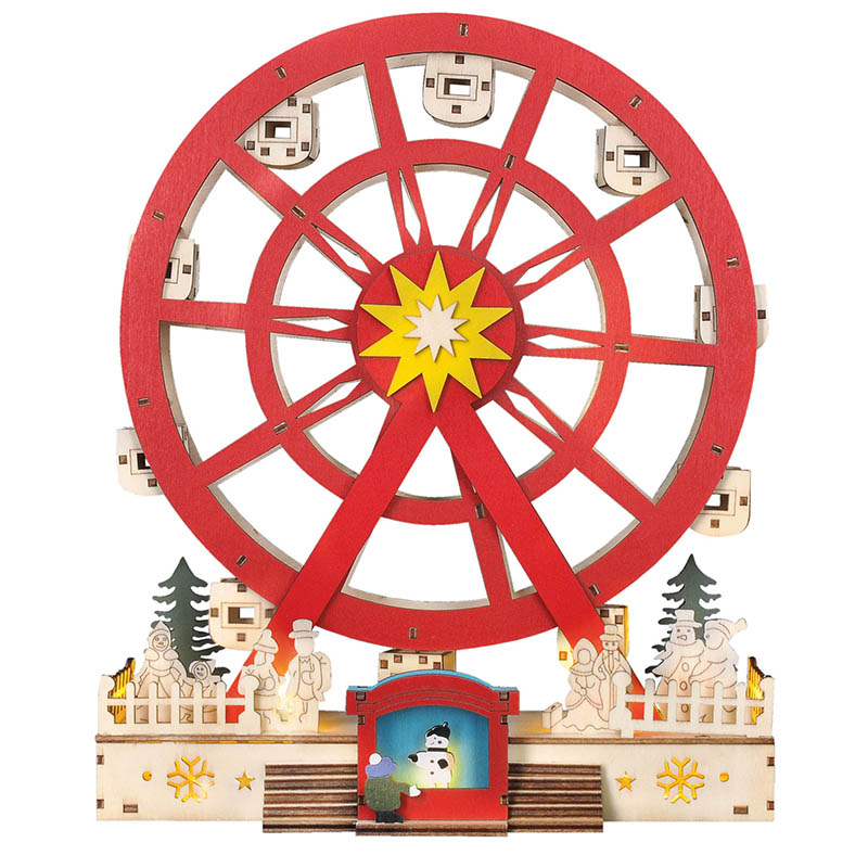 Solight LED jõulukarussell, pöörlev, 7x LED, 30cm, 2x AA