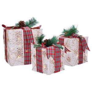 3 LED-jõulukingituse komplekt Sollight, 48x LED, IP44, 230V