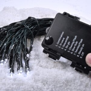 Solight LED jõulukett õue, 50LED, 5m, 8 funktsiooni, IP44, 3x AA, soe valge