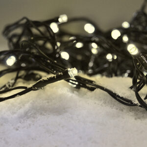 Solight LED jõulukett õue, 100LED, 10m, 3m kaabel, 8 funktsiooni, IP44, 3x AA, soe valge