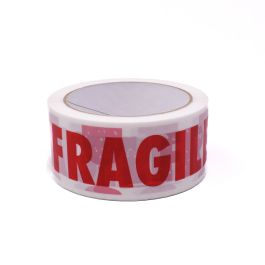 Pakketeip "Fragile/Kergesti purunev" 48mmx66m valge