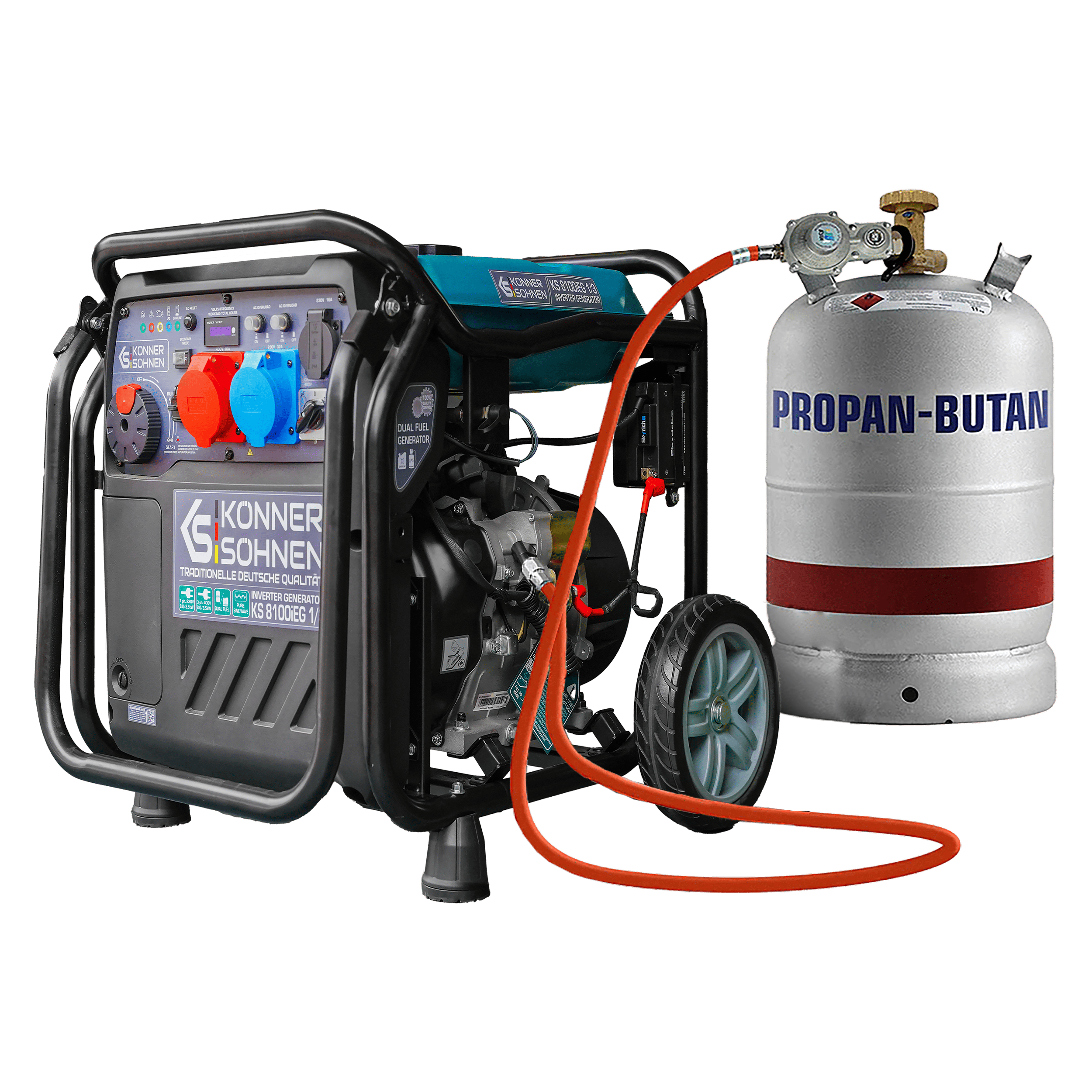 LPG/bensiin invertergeneraator KS 8100iEG 1/3