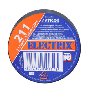 Solight isoleerteip, 15mm x 0.13mm x 20m, must