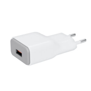 Solight USB laadimisadapter, kiirlaadimine: 1x USB Qualcomm, 5V2A/9V1.5A/12V1A, AC 230V, valge-hall