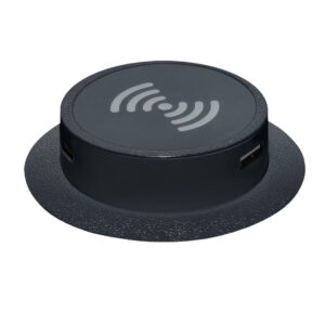 Solight juhtmevaba 15W + USB A+C 20W PD laadija, must