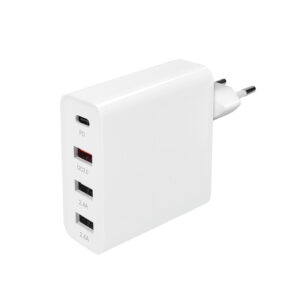 Solighti adapter 3+1, 48W, QC3.0+PD, 3x USB-A, 1x USB-C