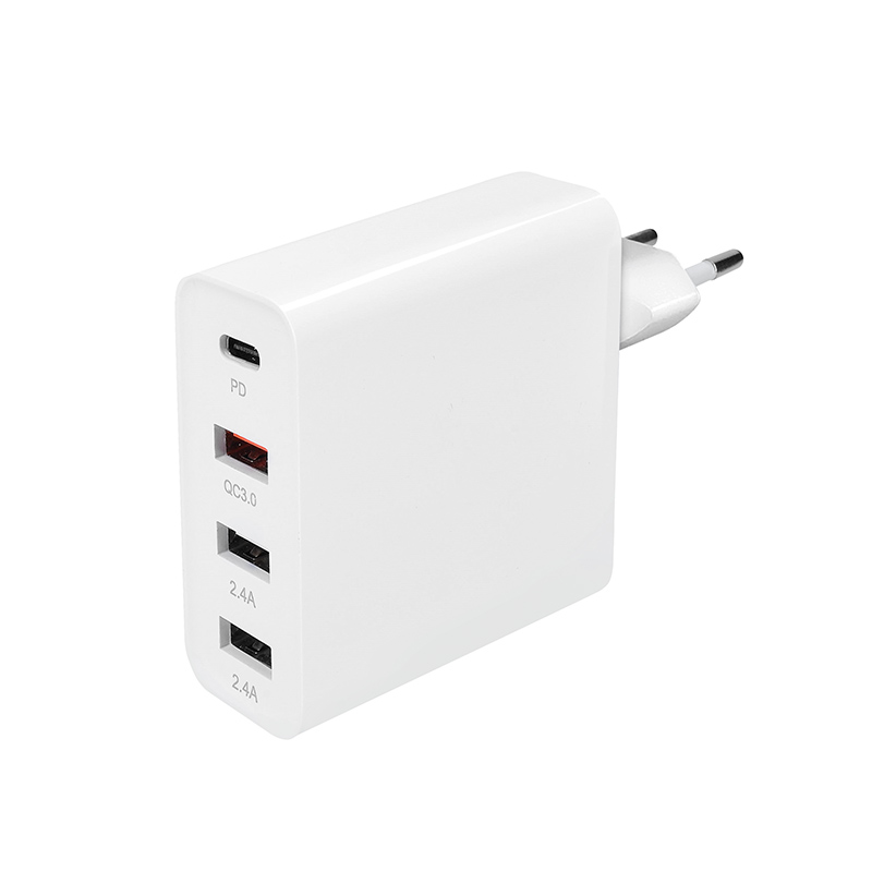 Solighti adapter 3+1, 48W, QC3.0+PD, 3x USB-A, 1x USB-C