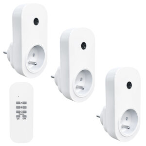 Solight kaugjuhtimisega pistikupesade komplekt 3 + 1, 3 pistikupesa, 1 pult