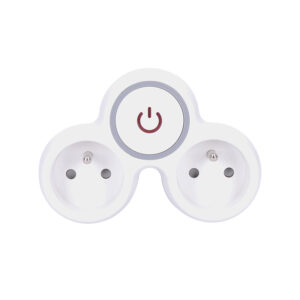 Solight pikendusjuhe, 2x 10A, valge-hall, sisse/välja lüliti