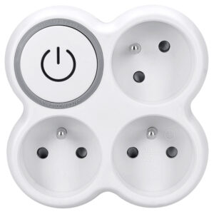 Solight pikendusjuhe, 3x15A, valge-hall, sisse/välja lüliti