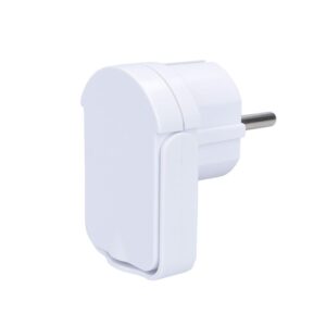 Solight nurga all olev pistik, madala profiiliga seinast, IP20, valge