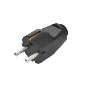 Solighti pistik sirge, IP20, must