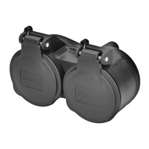 Solight topeltpistikupesa niiskuskindlale kaitsele, IP44, must