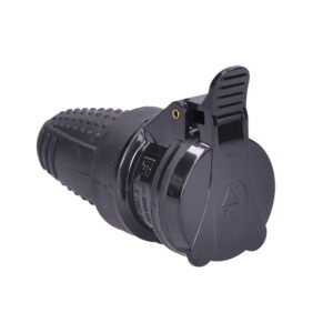 Solight märgpistikupesa, sirge, IP44, must