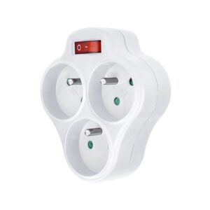 Solight pikendusjuhe, 3 x 10A, valge, sisse/välja lülitiga