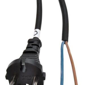 Solight flexo-juhe, 10m, 2 x 1,5mm2, kumm H05RR-F2, must