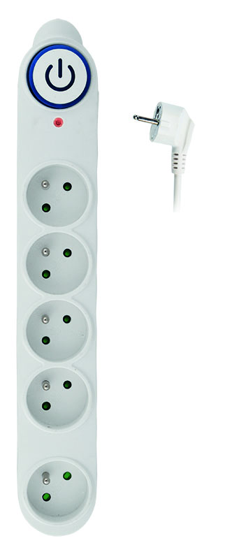 Solight ülepingekaitse, 150J, 5 pistikupesa, 5m, valge