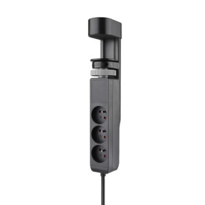 Solight 3z + USB A+C kaasaskantavad lauaarvuti pistikupesad, 2m, must, USB kiirlaadija 20W PD
