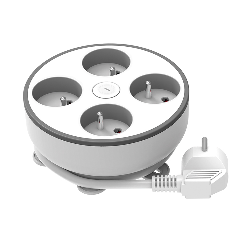 Solight 4z pikendusjuhe, 2m, 3 x 1mm2, valge, sisse/välja lüliti