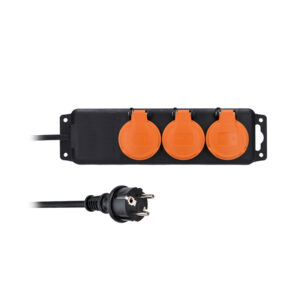 Solight pikendusjuhe IP44, 3 pistikupesaga, kummikaabliga, välistingimustes kasutamiseks, 10m