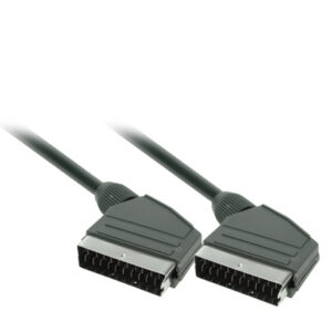 Solight SCART-kaabel, SCART-pistik - SCART-pistik, 21-pin, 1,5m, läbimõõt 8mm, kott