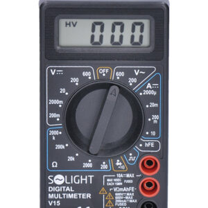 Solight multimeeter, max. AC 600V, max. DC 600V / 10A, dioodi test, summeri