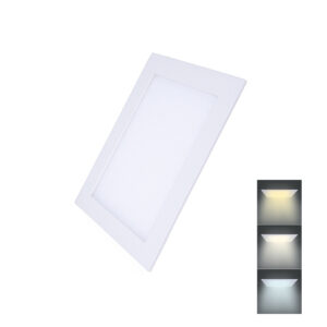 Solight LED minipaneel CCT, lakke paigaldatav, 12W, 900lm, 3000K, 4000K, 6000K, ruudukujuline