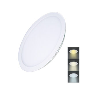 Solight LED minipaneel CCT, lakke paigaldatav, 18W, 1530lm, 3000K, 4000K, 6000K, ümmargune