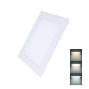 Solight LED minipaneel CCT, lakke paigaldatav, 18W, 1530lm, 3000K, 4000K, 6000K, ruudukujuline