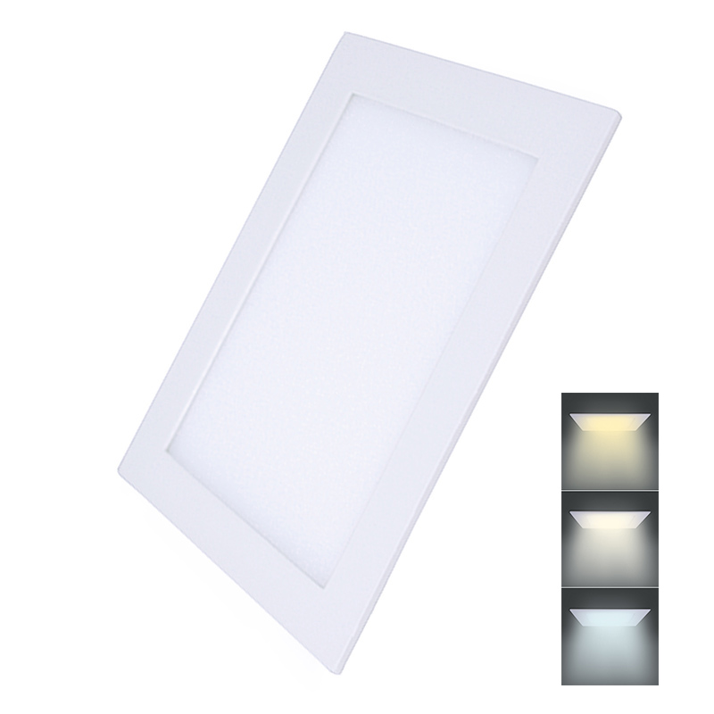 Solight LED minipaneel CCT, lakke paigaldatav, 24W, 1800lm, 3000K, 4000K, 6000K, ruudukujuline