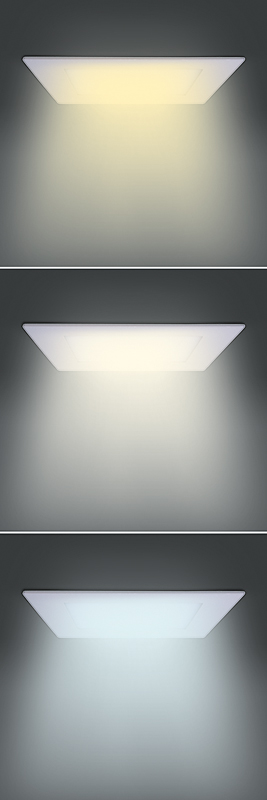 Solight LED minipaneel CCT, lakke paigaldatav, 24W, 1800lm, 3000K, 4000K, 6000K, ruudukujuline - Image 4