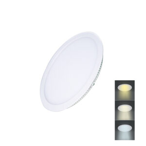 Solight LED minipaneel CCT, lakke paigaldatav, 6W, 450lm, 3000K, 4000K, 6000K, ümmargune
