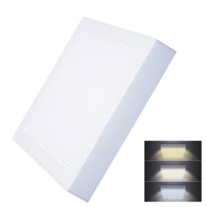 Solight LED minipaneel CCT, pinnapealne, 18W, 1530lm, 3000K, 4000K, 6000K, ruudukujuline