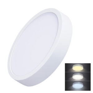 Solight LED minipaneel CCT, pinnapealne, 24W, 1800lm, 3000K, 4000K, 6000K, ümmargune