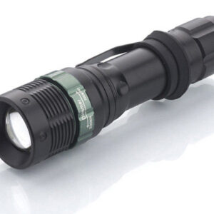 Solight LED metallist taskulamp, 150lm, 3W CREE LED, must, fookus, 3 x AAA