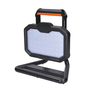 Solight LED-prožektor 20W, kaasaskantav, laetav, 2000lm, oranž-must