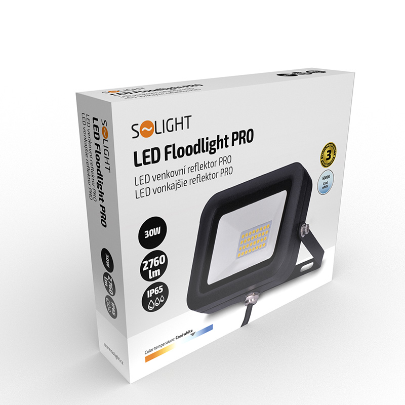 Solight LED-punktvalgusti PRO, 30W, 2760lm, 5000K, IP65 - Image 4